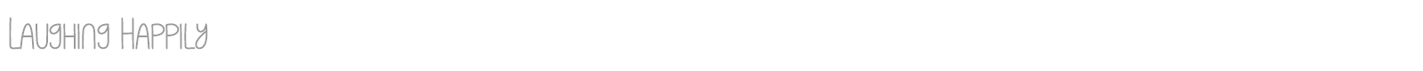 Laughing Happily font preview